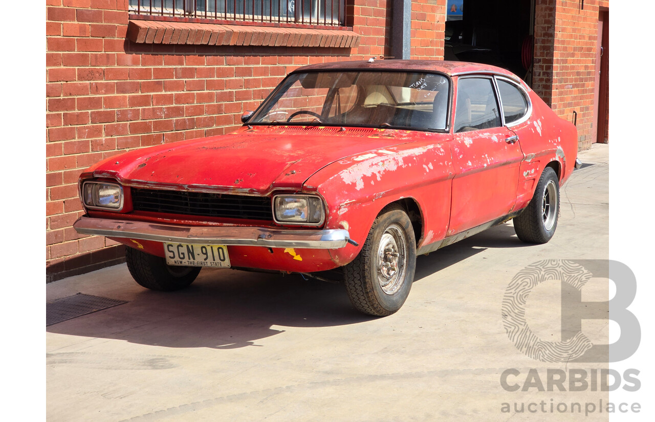 2/1971 Ford Capri Deluxe Mk1 2d Sedan Red 1.6L