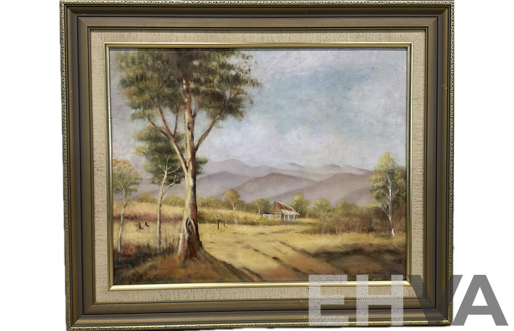 Artist Unknown, Landscape Painting, Oil on Board (64x54x2.5cm)