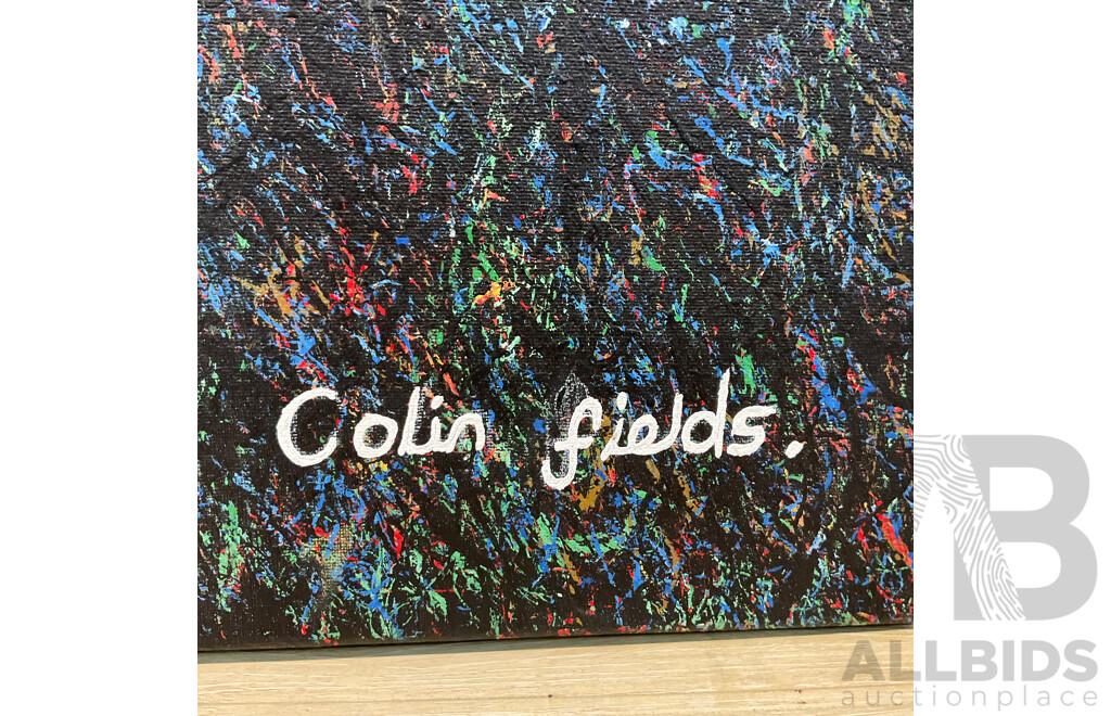 COLIN FIELDS, Hedgehog Artwork, Acrylic on Canvas (100x80cm)