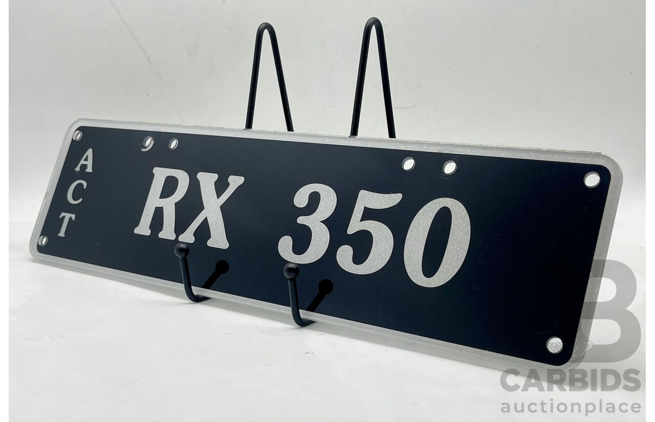 ACT 5-Character Number Plate - RX 350
