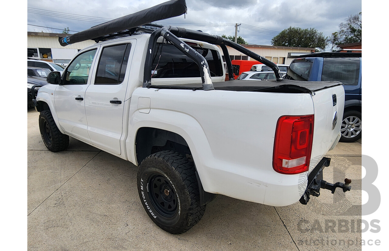 11/2011 Volkswagen Amarok Tdi400 (4x4) 2H MY12 Dual Cab Utility White 2.0L