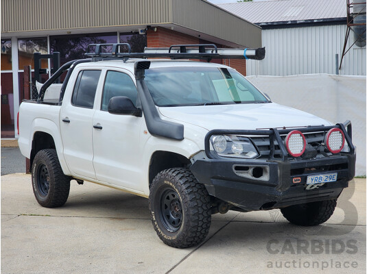 11/2011 Volkswagen Amarok Tdi400 (4x4) 2H MY12 Dual Cab Utility White 2.0L