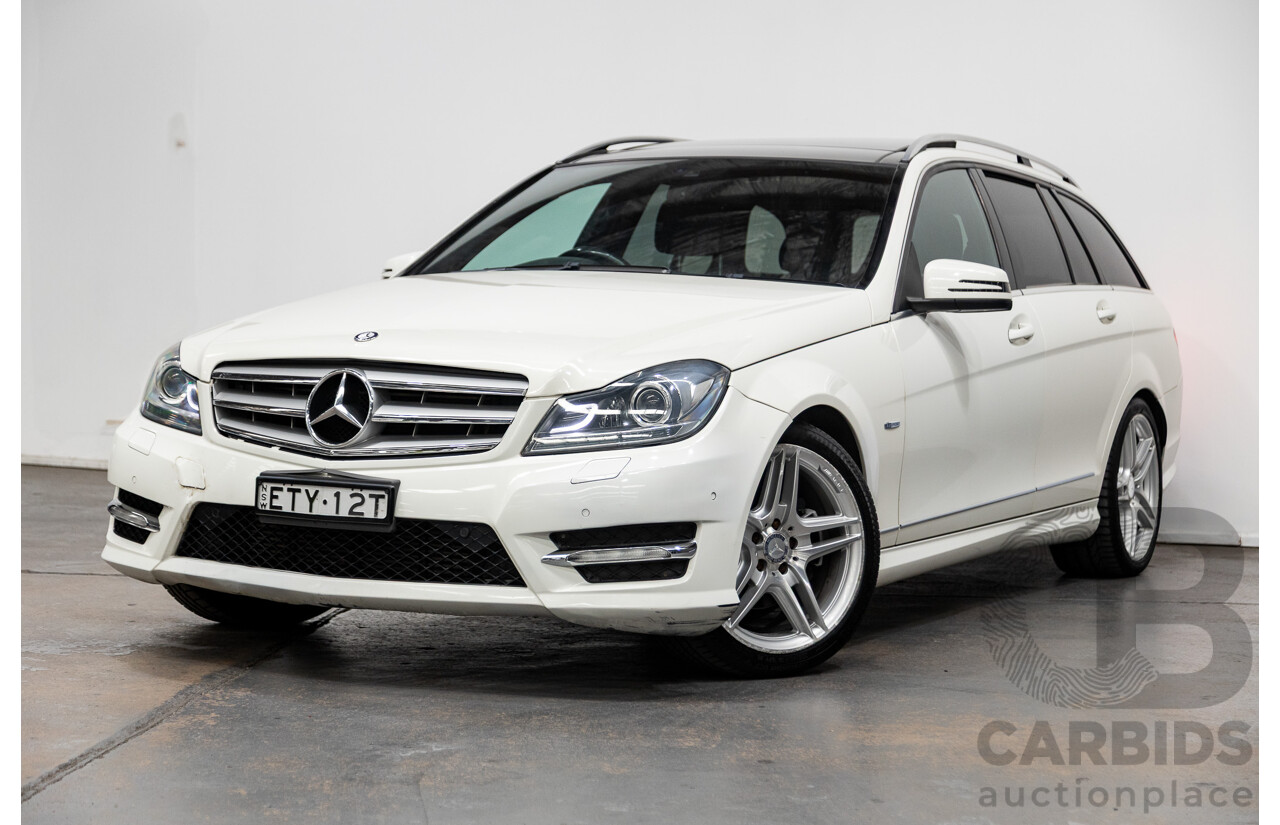 7/2011 Mercedes-Benz C250 CDI AMG Pack BE W204 MY11 4d Wagon Calcite White Turbo Diesel 2.1L