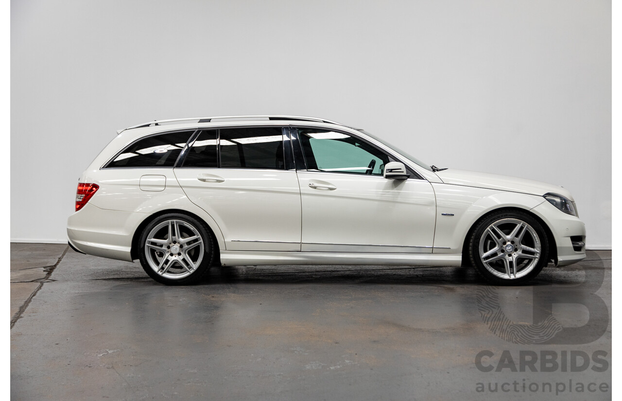 7/2011 Mercedes-Benz C250 CDI AMG Pack BE W204 MY11 4d Wagon Calcite White Turbo Diesel 2.1L