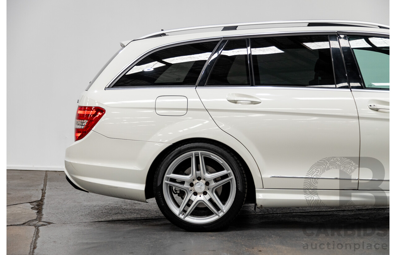 7/2011 Mercedes-Benz C250 CDI AMG Pack BE W204 MY11 4d Wagon Calcite White Turbo Diesel 2.1L