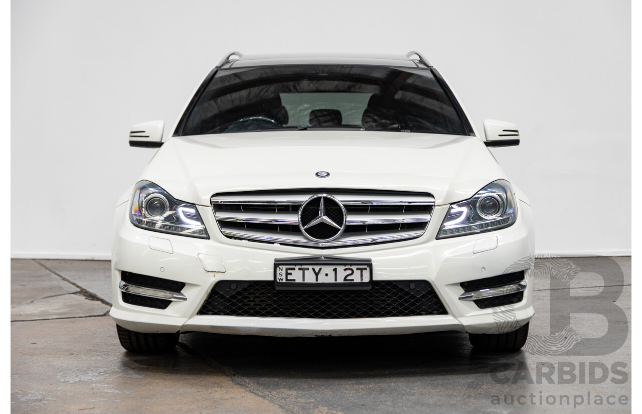 7/2011 Mercedes-Benz C250 CDI AMG Pack BE W204 MY11 4d Wagon Calcite White Turbo Diesel 2.1L