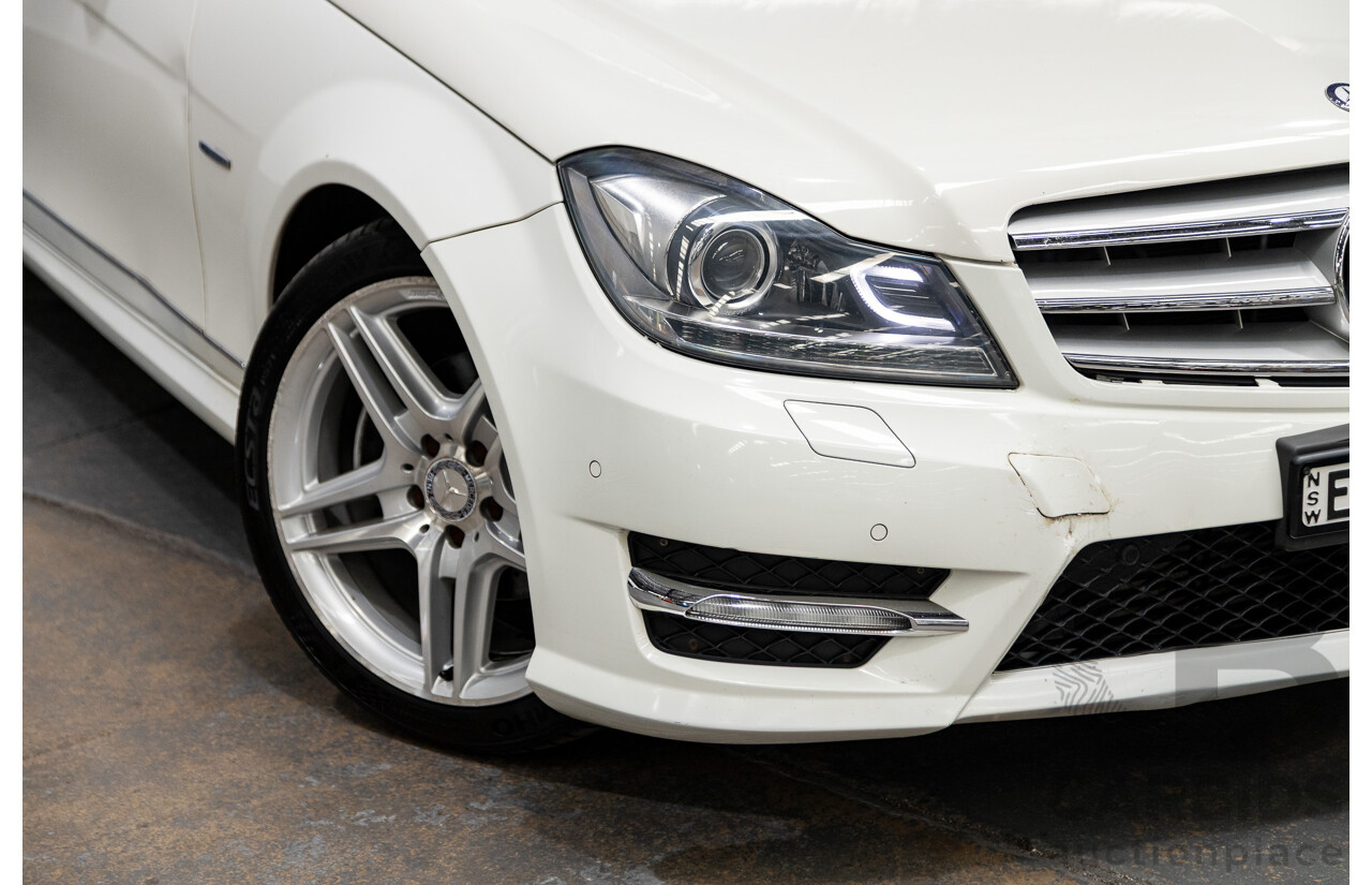 7/2011 Mercedes-Benz C250 CDI AMG Pack BE W204 MY11 4d Wagon Calcite White Turbo Diesel 2.1L