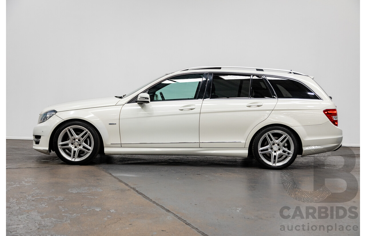 7/2011 Mercedes-Benz C250 CDI AMG Pack BE W204 MY11 4d Wagon Calcite White Turbo Diesel 2.1L