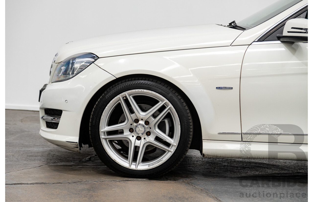 7/2011 Mercedes-Benz C250 CDI AMG Pack BE W204 MY11 4d Wagon Calcite White Turbo Diesel 2.1L