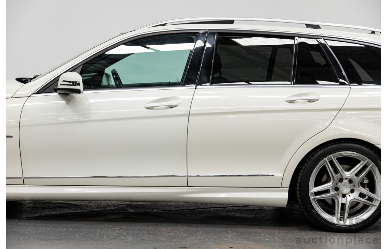 7/2011 Mercedes-Benz C250 CDI AMG Pack BE W204 MY11 4d Wagon Calcite White Turbo Diesel 2.1L