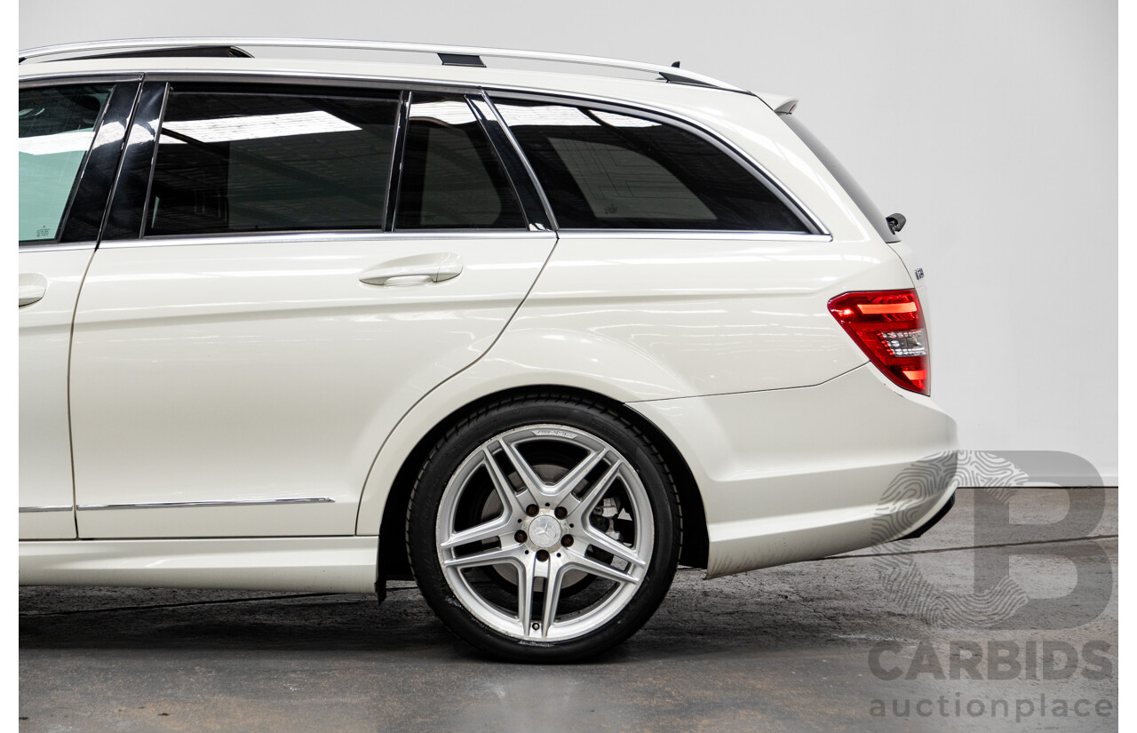 7/2011 Mercedes-Benz C250 CDI AMG Pack BE W204 MY11 4d Wagon Calcite White Turbo Diesel 2.1L