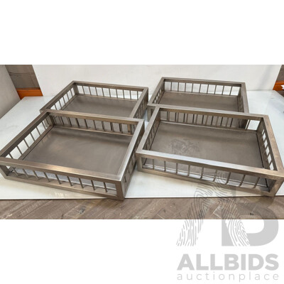 Stainless Steel Custom Racks - Lot of 4