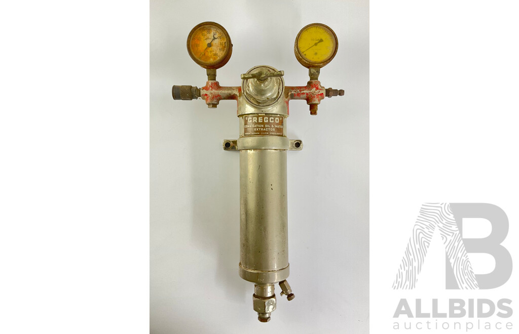 Mid Century ''Gregco'' Pneumatic Line Combination Oil and Water Extractor