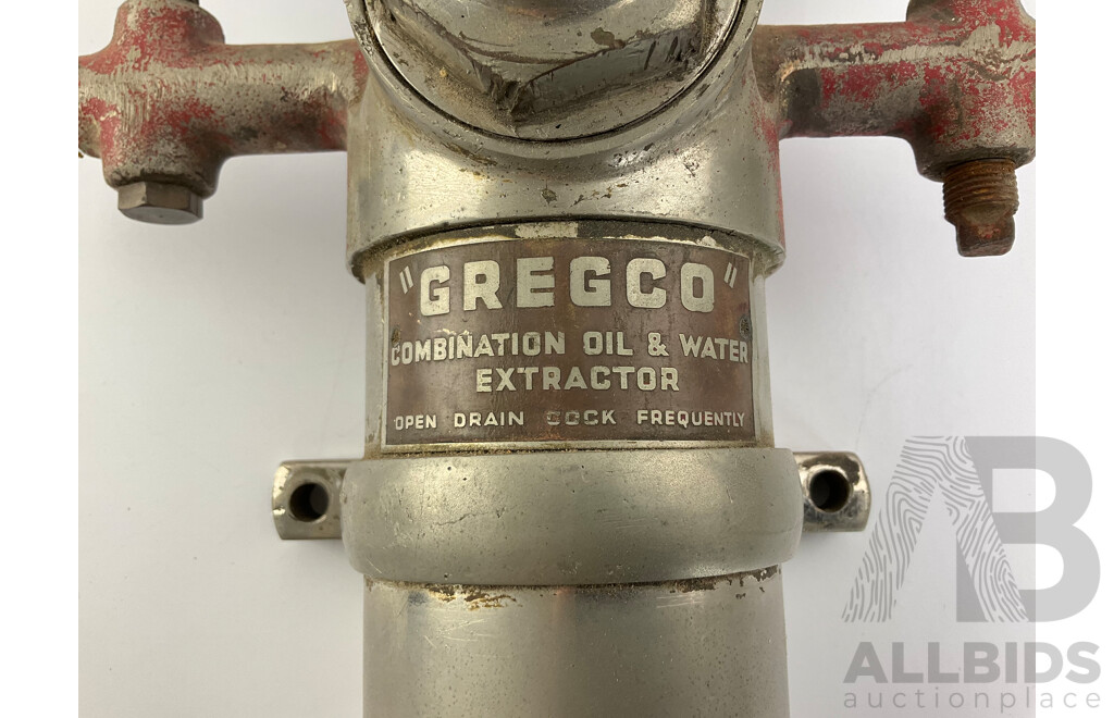 Mid Century ''Gregco'' Pneumatic Line Combination Oil and Water Extractor