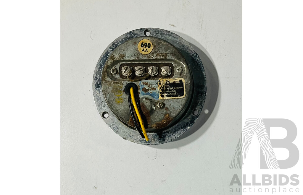 Mid Century Airguide Sea Speed Tachometer
