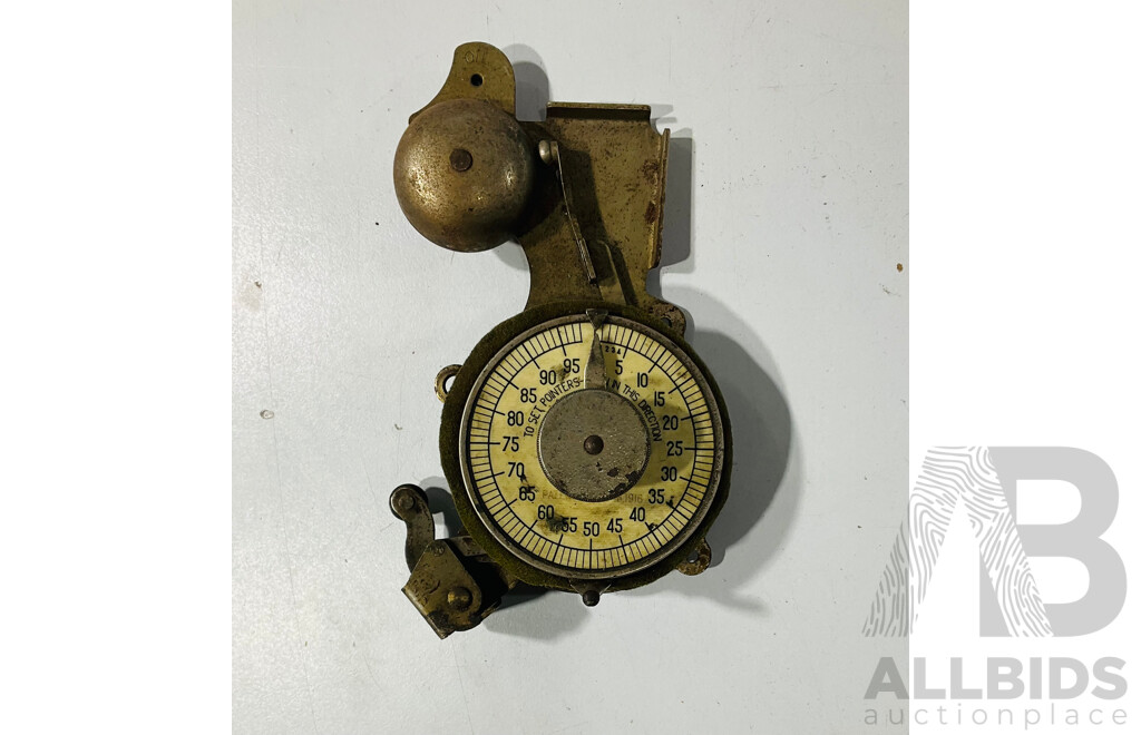 Three Timers/Meter Including Antique Bell Timer, MFG Co Watt Hour Meter, Tesch Timer