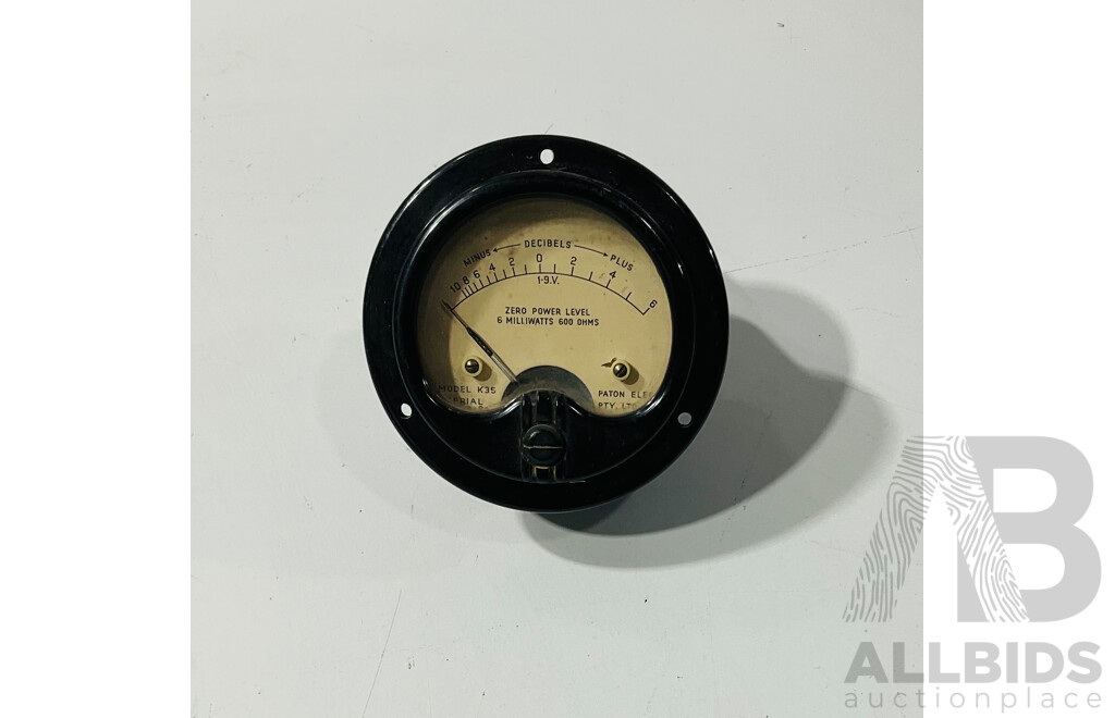 Collection of Small Vintage Gauges Including Paton Decibels, YCM Altimeter Barometer, Proair Pressure, VDO Pressure, 'GENIE' Temperature