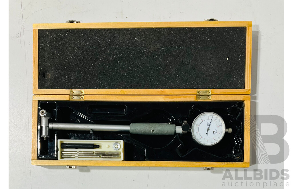 Dial Bore Gauge in Timber Case, 50mm-160mm
