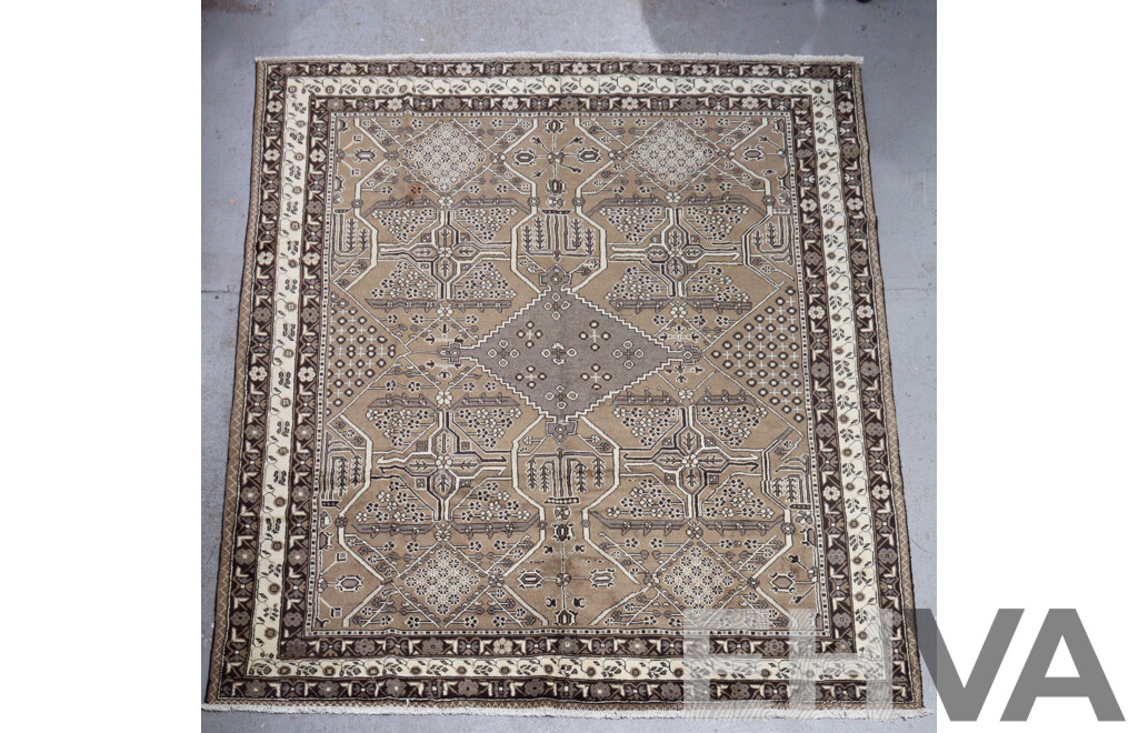 Large Hand Knotted Afghan Thick Soft Wool Main Carpet