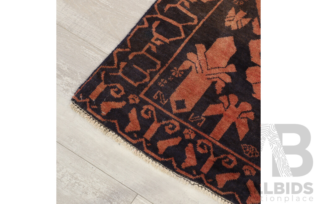 Hand Woven Afghan Baluchi Soft Wool Rug