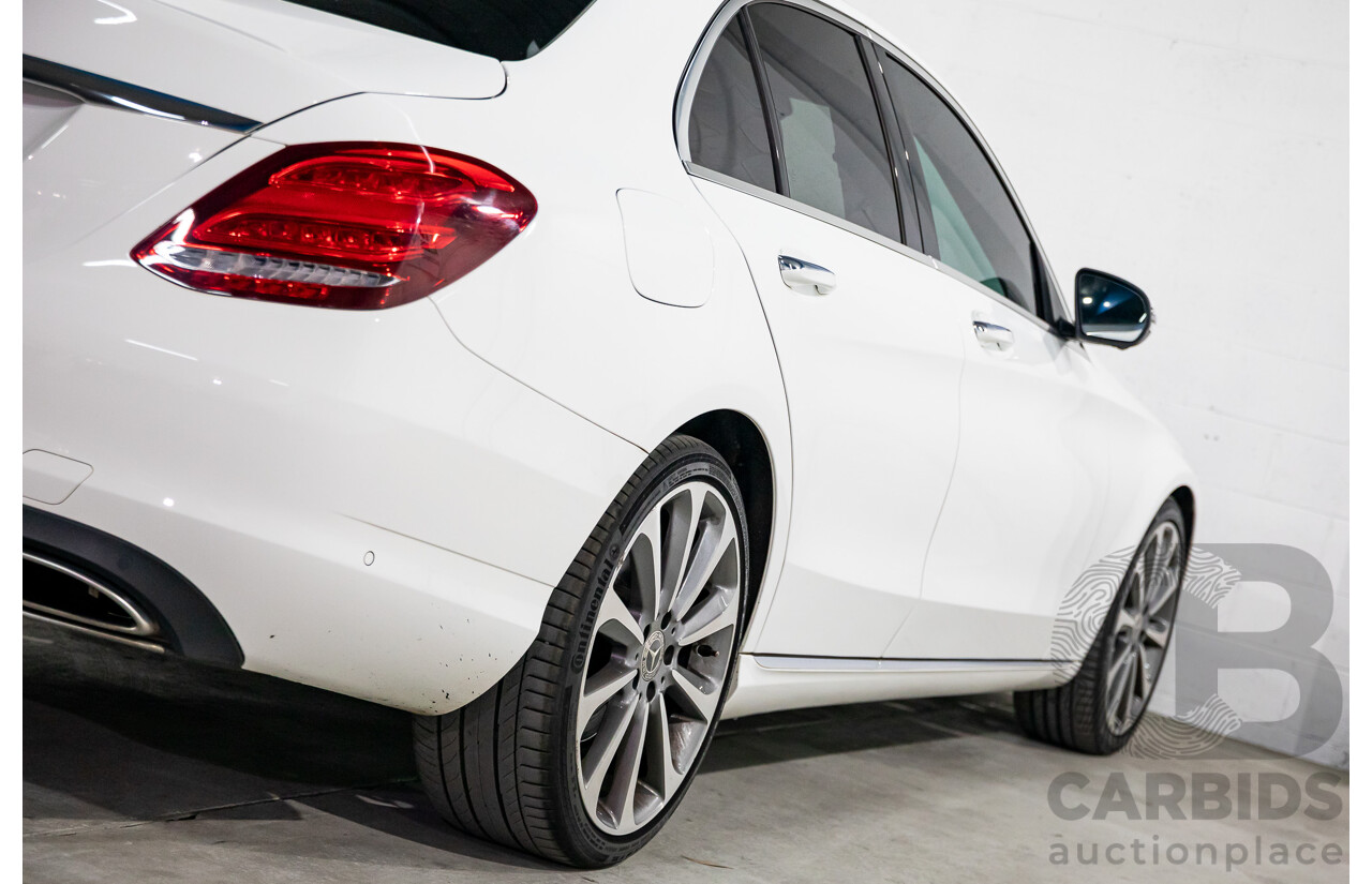 07/2017 Mercedes-Benz C250 (RWD) 205 MY17 4d Sedan Polar White Turbo 2.0L