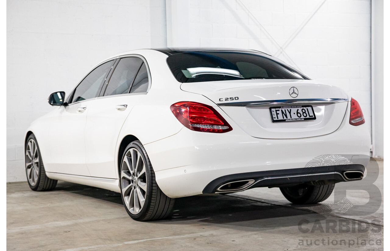 07/2017 Mercedes-Benz C250 (RWD) 205 MY17 4d Sedan Polar White Turbo 2.0L