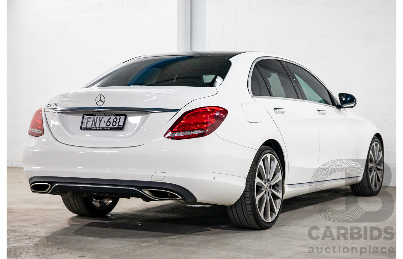 07/2017 Mercedes-Benz C250 (RWD) 205 MY17 4d Sedan Polar White Turbo 2.0L