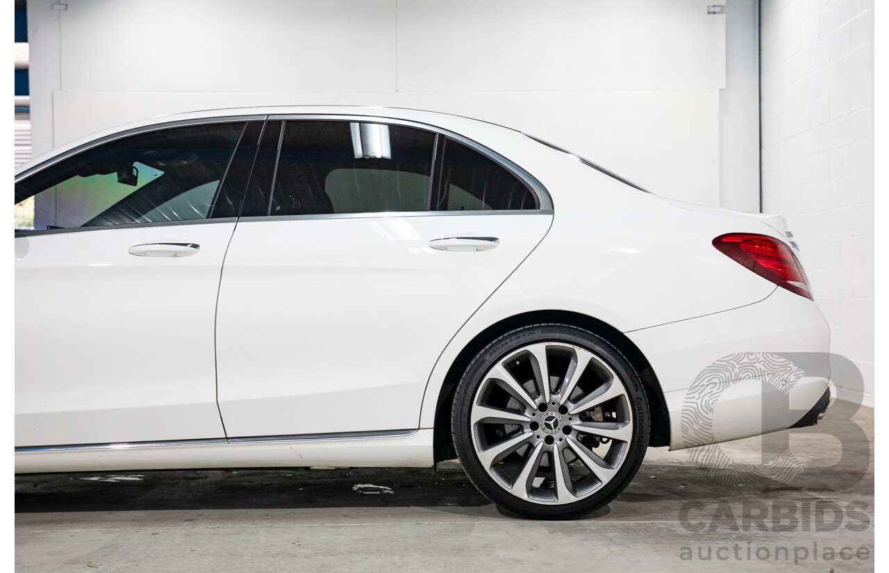 07/2017 Mercedes-Benz C250 (RWD) 205 MY17 4d Sedan Polar White Turbo 2.0L