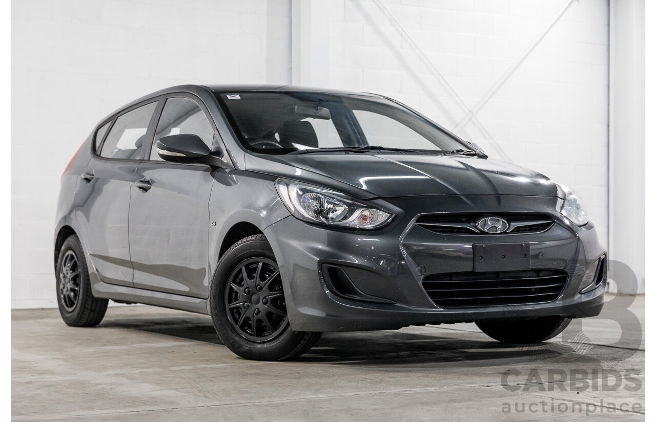 1/2012 Hyundai Accent Active RB 5d Hatchback Carbon Grey Metallic 1.6L