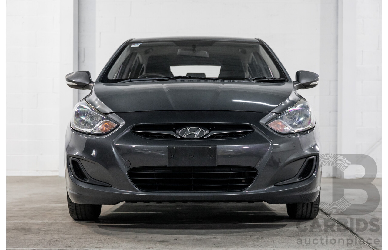 1/2012 Hyundai Accent Active RB 5d Hatchback Carbon Grey Metallic 1.6L