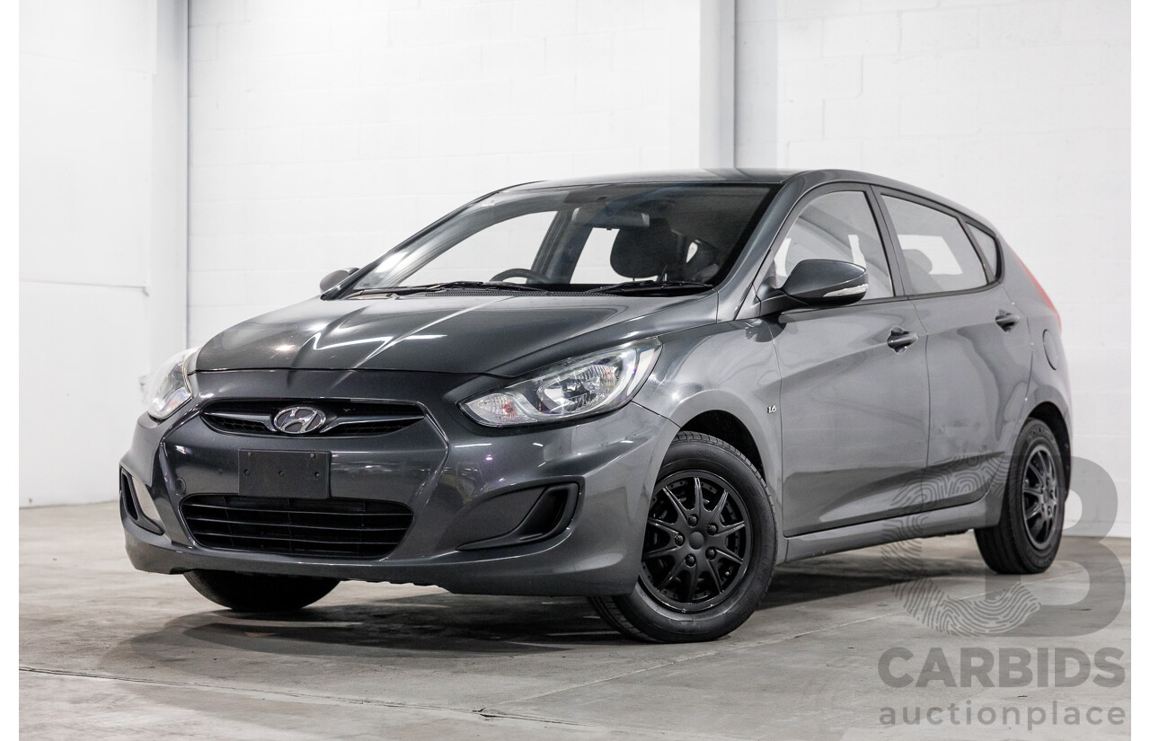 1/2012 Hyundai Accent Active RB 5d Hatchback Carbon Grey Metallic 1.6L