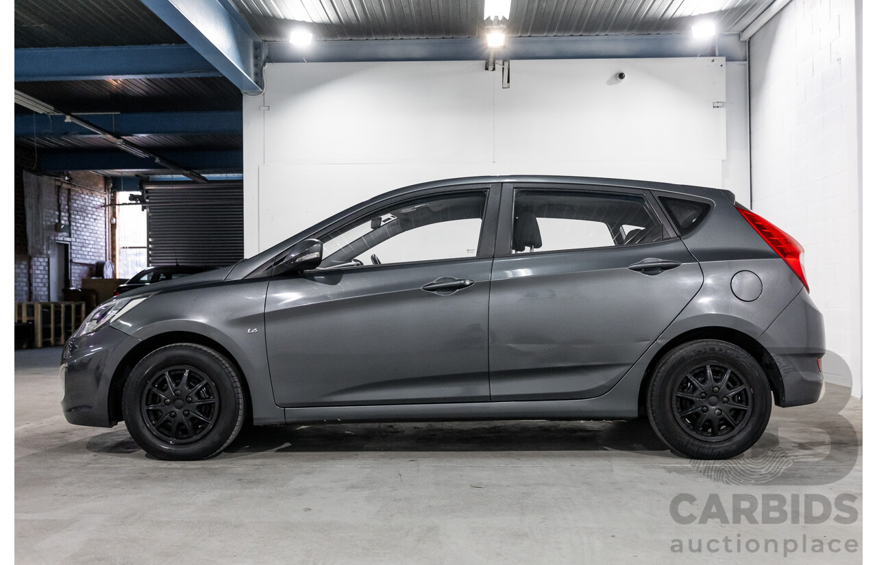 1/2012 Hyundai Accent Active RB 5d Hatchback Carbon Grey Metallic 1.6L