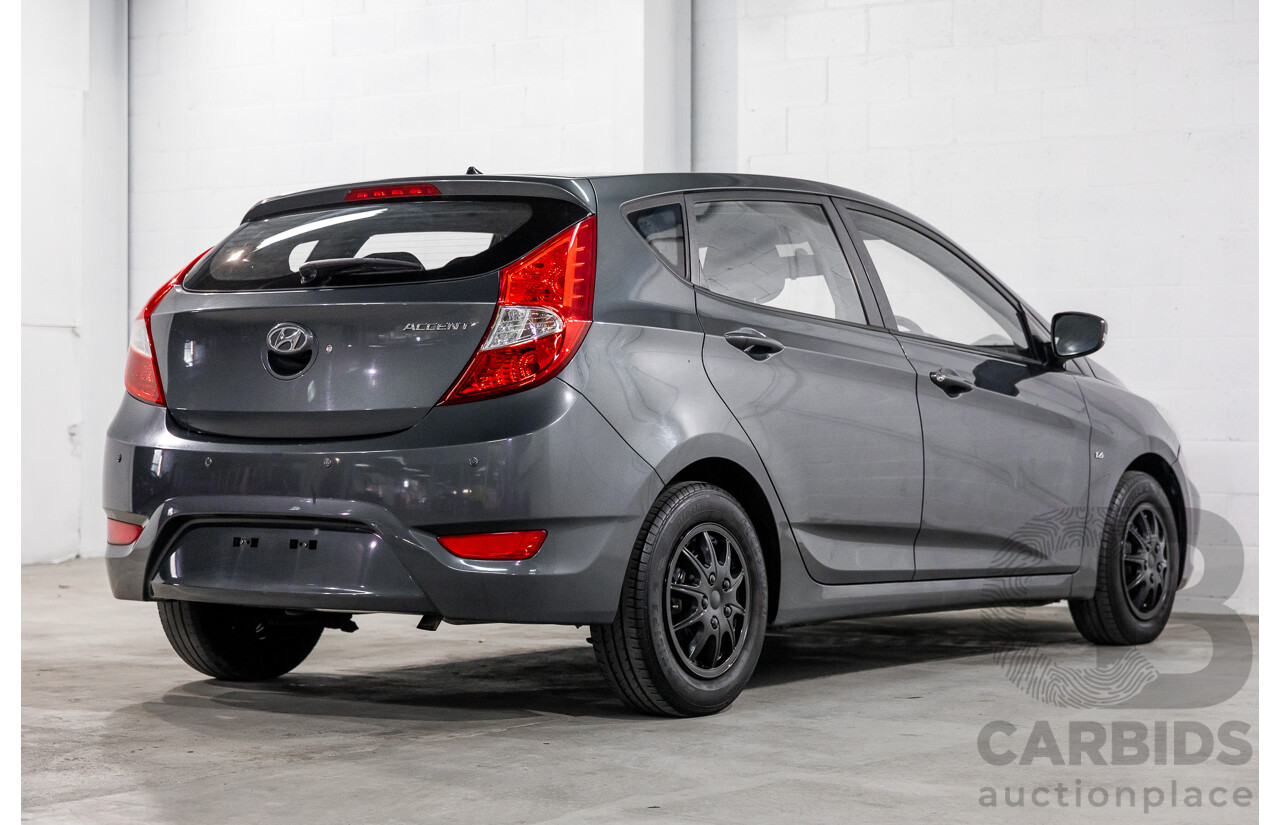 1/2012 Hyundai Accent Active RB 5d Hatchback Carbon Grey Metallic 1.6L