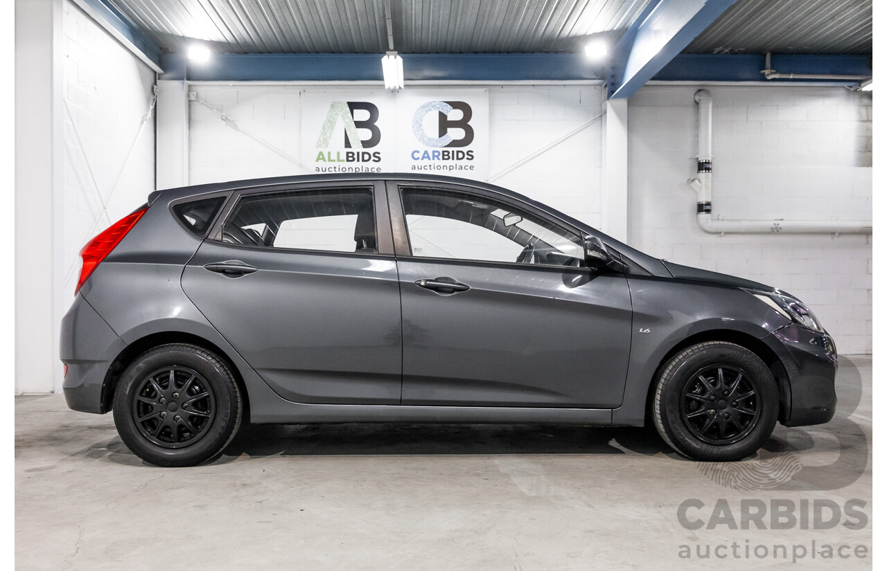 1/2012 Hyundai Accent Active RB 5d Hatchback Carbon Grey Metallic 1.6L