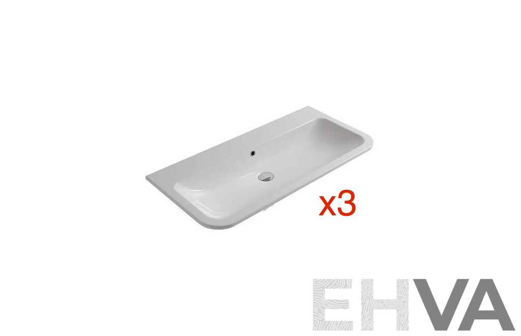 GLOBO SSN15.BI Lavabo Stone Basin - Lot of 3