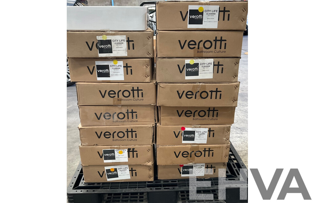 16 X VEROTTI City Life CL40BMW/CL40BMB Bench Basin