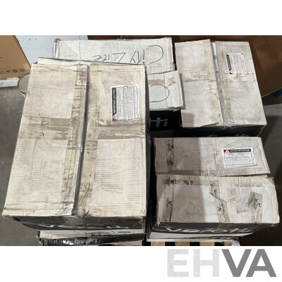 Verotti Vivo Wall Hung Pan Thick Seat Rimless Toilet White & Black - Lot of 9 - Total ORP $4,275.00