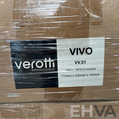 Pallet of VEROTTI VIVO VV.51 Wall/Bench Basin