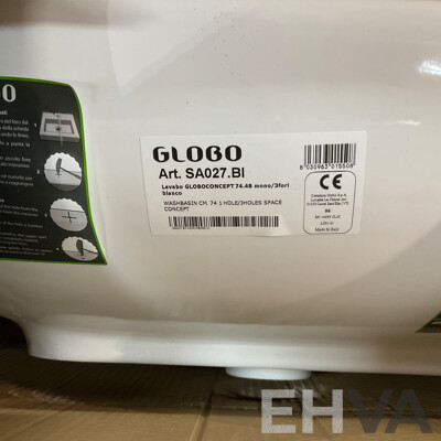 GLOBO SA027.BI Wash Basin 74x48cm - Lot of 3