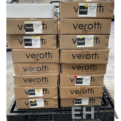 16 X VEROTTI City Life CL40BMW/CL40BMB Bench Basin
