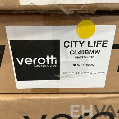 16 X VEROTTI City Life CL40BMW/CL40BMB Bench Basin