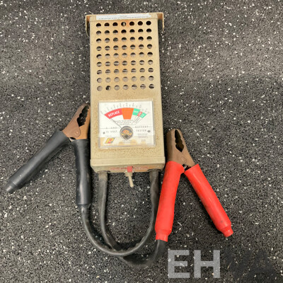 FERREX Electric Drill Press & Folding Crane & Vintage Dawn Vice & Battery Load Tester