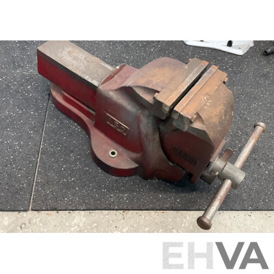 FERREX Electric Drill Press & Folding Crane & Vintage Dawn Vice & Battery Load Tester