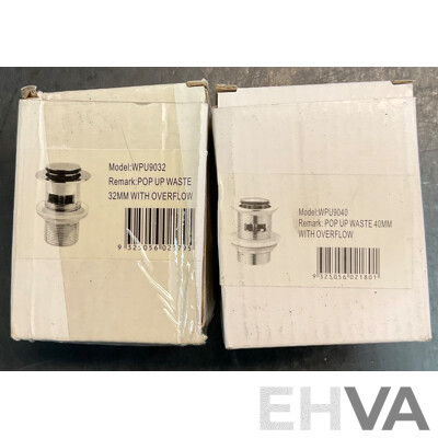 Assorted WaterMark Mixer & Pop Up Waste and Accessories
