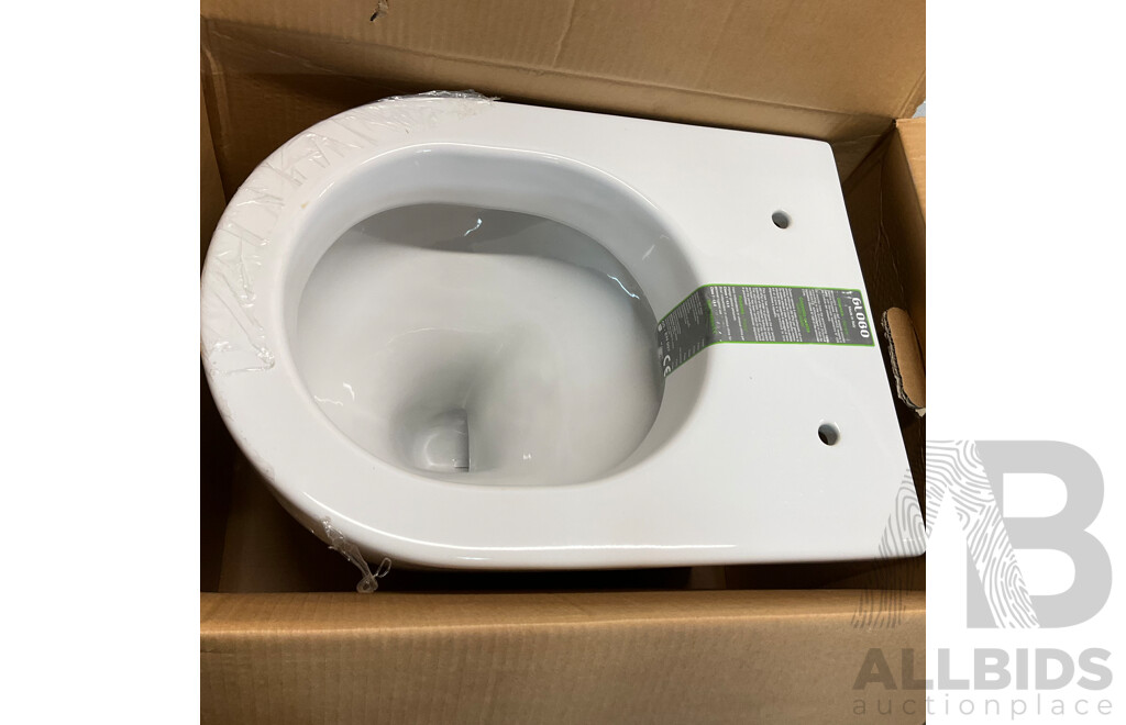 10x GLOBO Toilet (SAS03.BI,SA005.BI,SSSN2.BI) with 8 X Soft Close Seats