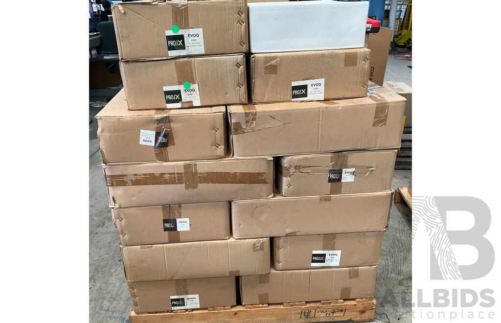Pallet of PROJX Evoq EV.40 &  EV.58 & EV.61L  Wall/Bench Basin