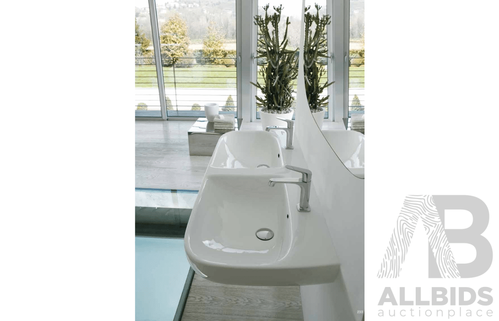 GLOBO GE120.BI Double Basin - Shiny White