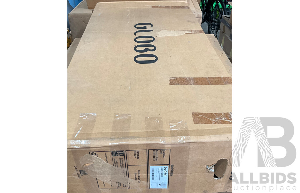 GLOBO GE120.BI Double Basin - Shiny White