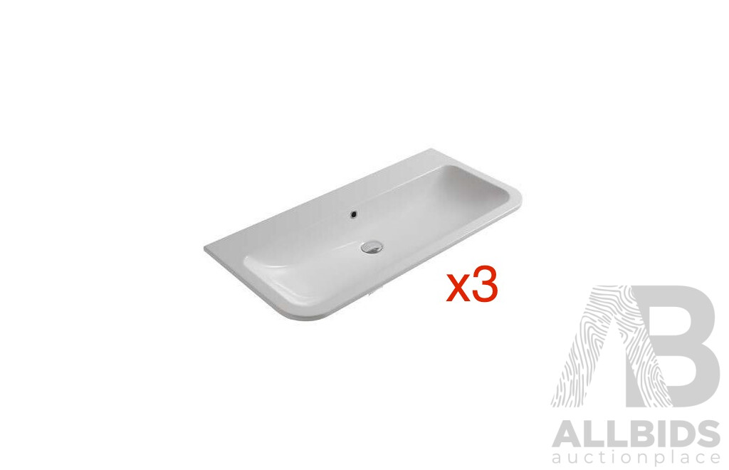 GLOBO SSN15.BI Lavabo Stone Basin - Lot of 3