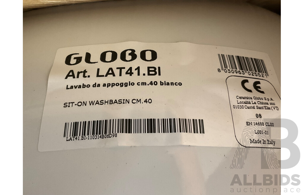 Assorted GLOBO Basin - LAT41.BI/SC011.BI/GE042.BI - Lot of 6